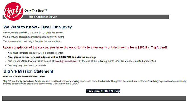 www.bigy.com survey