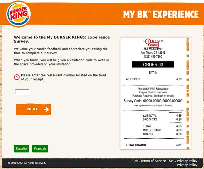 www.burgerking.com survey