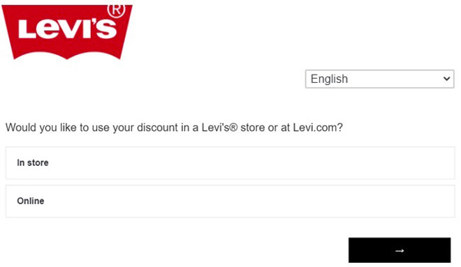 www.levi.com/store survey