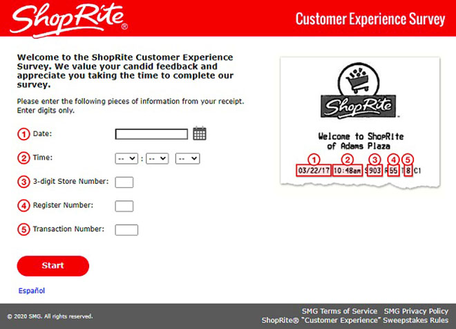 www.shoprite.com survey
