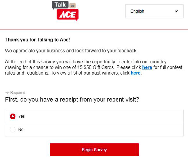 www.talkto.acehardware.com survey