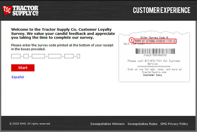 www.tractorsupply.com survey