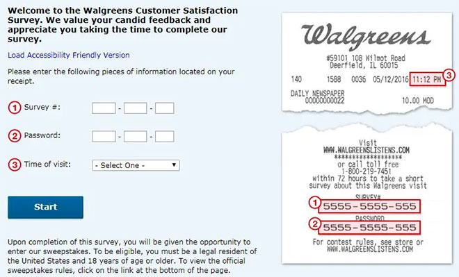www.walgreens.com survey
