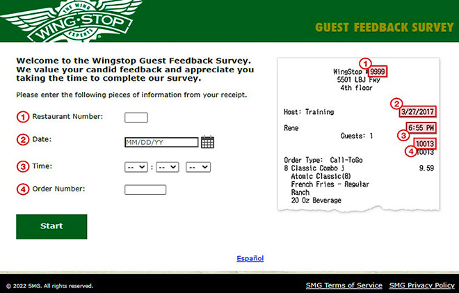 www.wingstop.com survey