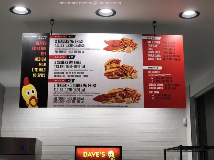 Dave's hot chicken secret menu