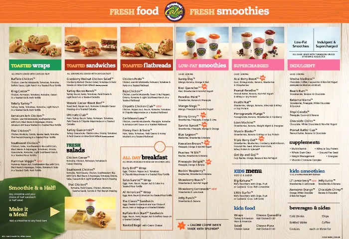 Tropical smoothie secret menu