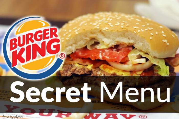 Burger king secret menu