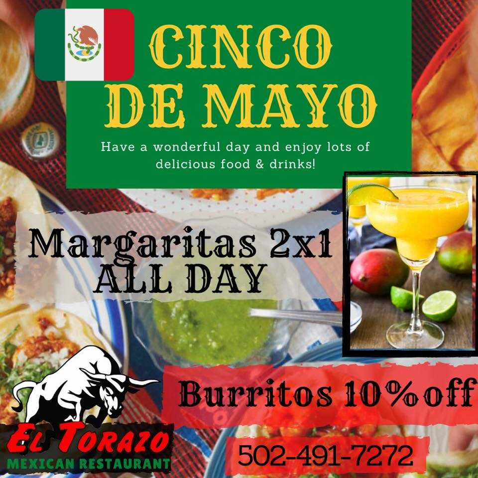 Cinco menu Cinco de mayo specials near me
