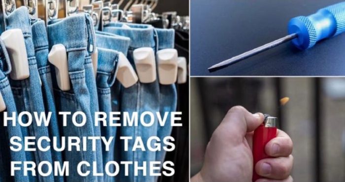Security tag clothing remove How to get a security tag off of clothing
