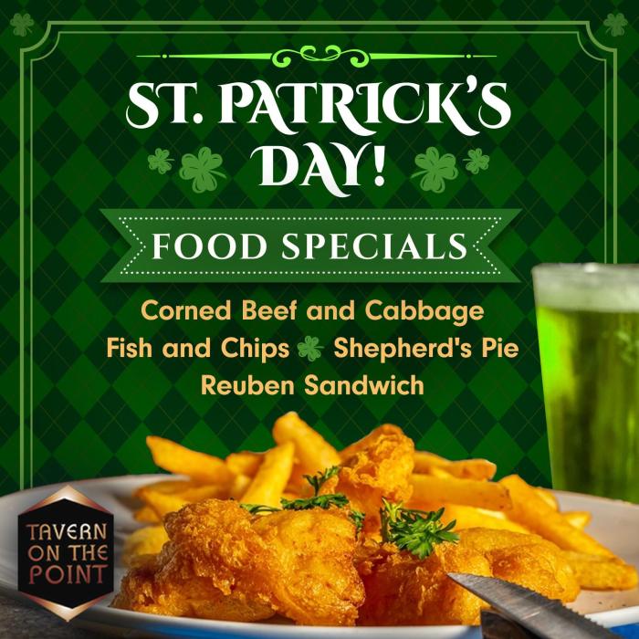 St patrick's day specials near me