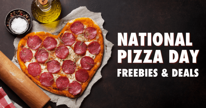 Pizza cheese National pizza day specials near me