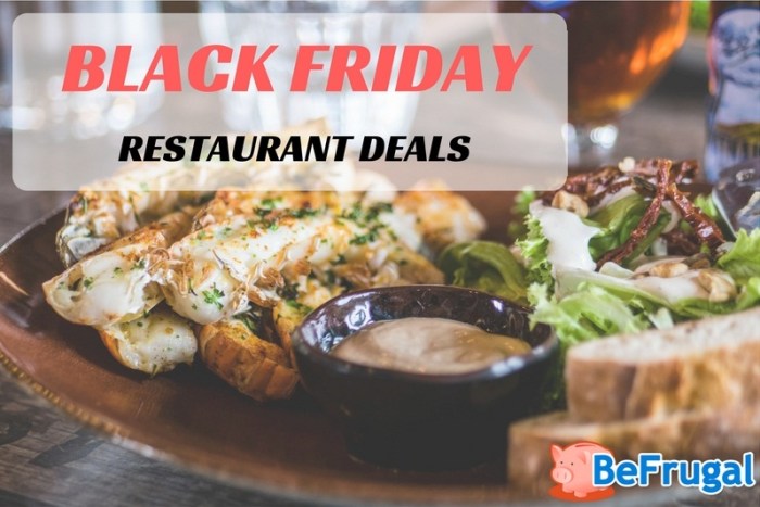 Black friday restaurant deals near me