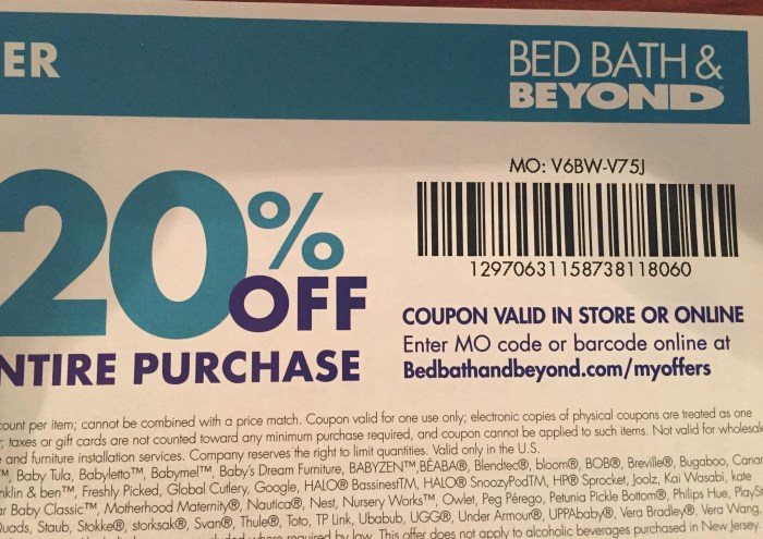 Beyond bath bed coupon off printable coupons codes Bed bath and beyond stack coupons