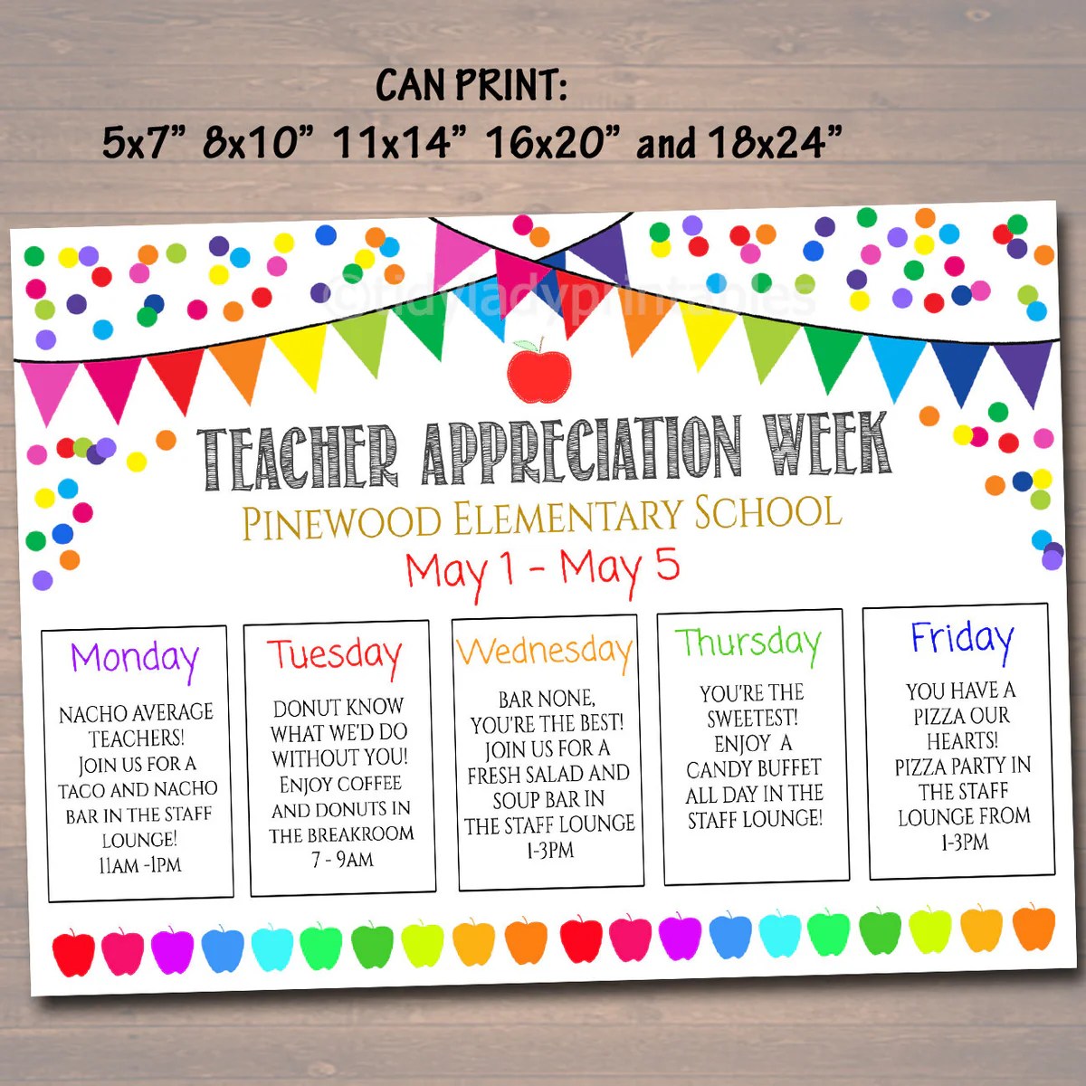 Free things for teacher appreciation week