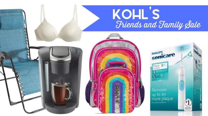 Kohl's friends and family 2024 dates