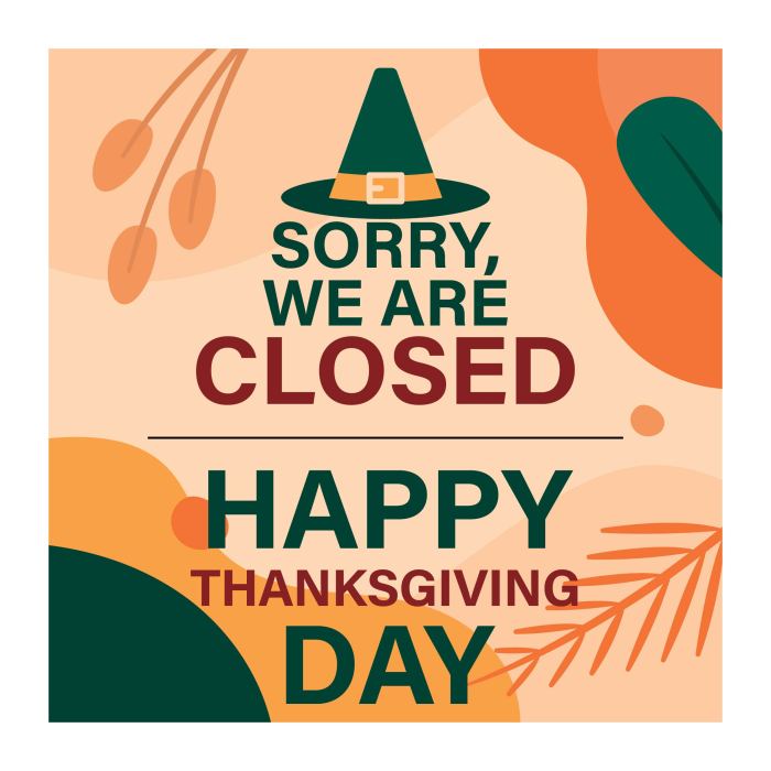 Thanksgiving closed signs printables sign printable happy printablee church Stores to be closed on thanksgiving