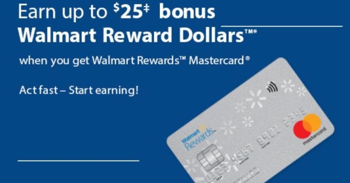 Credit rewards mastercard Does walmart have a rewards program