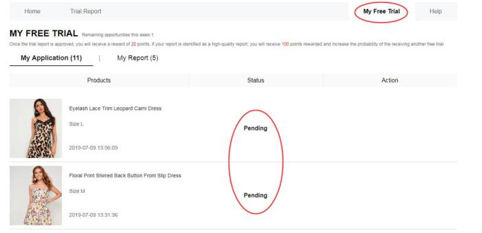What is free trial on shein