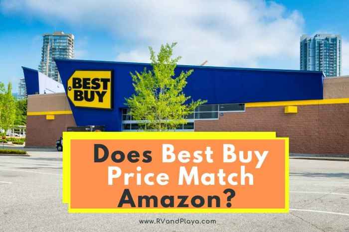 Does best buy price match amazon