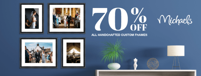 Michaels custom framing coupon 70 off