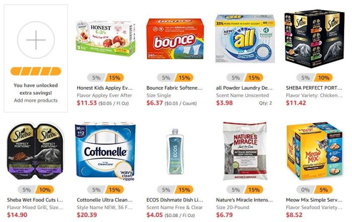 Subscribe save peek works order Does subscribe and save lock in price